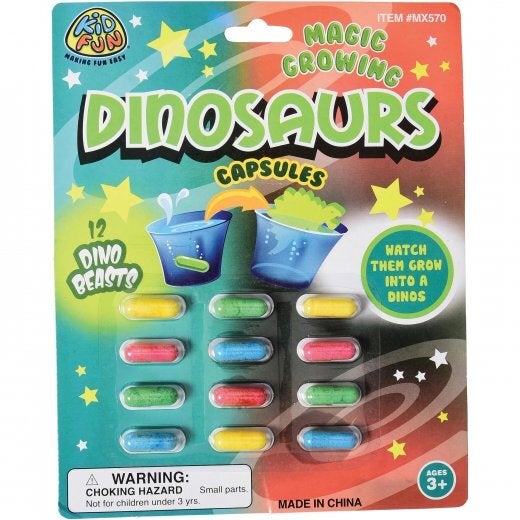 Magic Growing Dinosaur Capsules - varying styles | Harbor Lights Toys ...